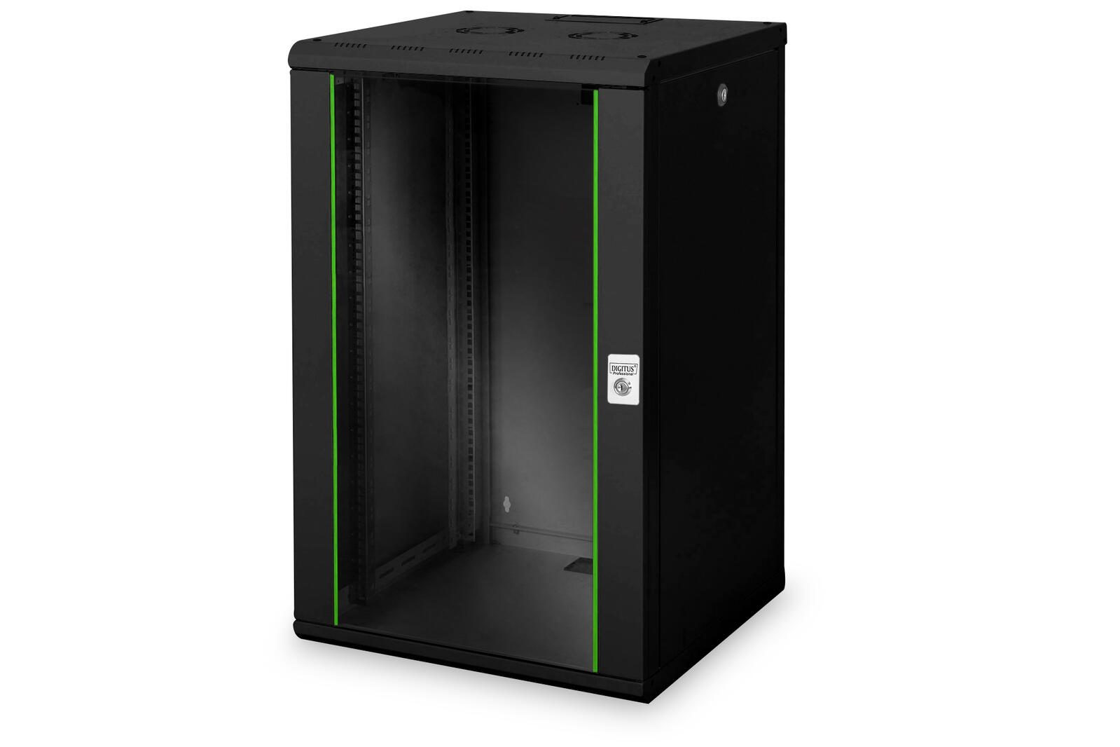 Digitus 20HE 19'-Wandgehäuse Unique Serie RAL 9005 schwarz
