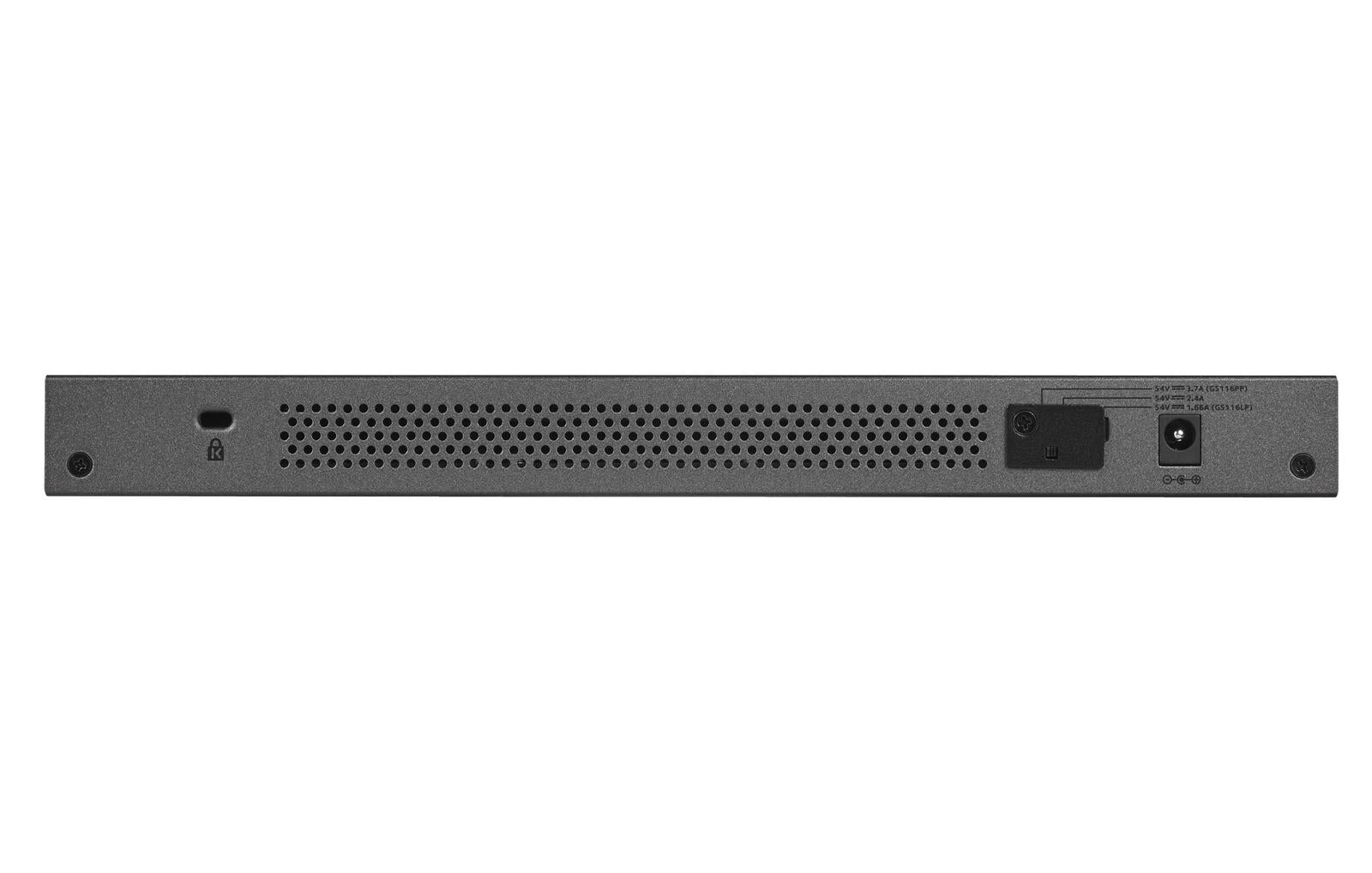 Netgear GS116PP 16-Port Gigabit PoE+ 183W Unmanaged Switch