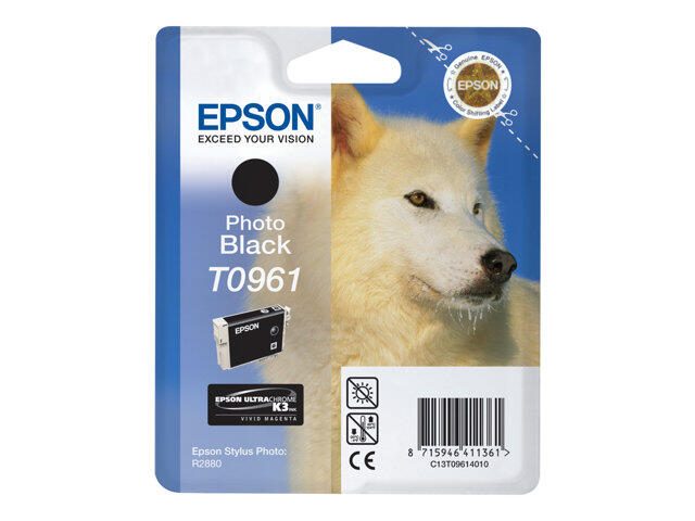 Epson Original T0961 Druckerpatrone UltraChrome K3 - fotoschwarz (C13T09614010)