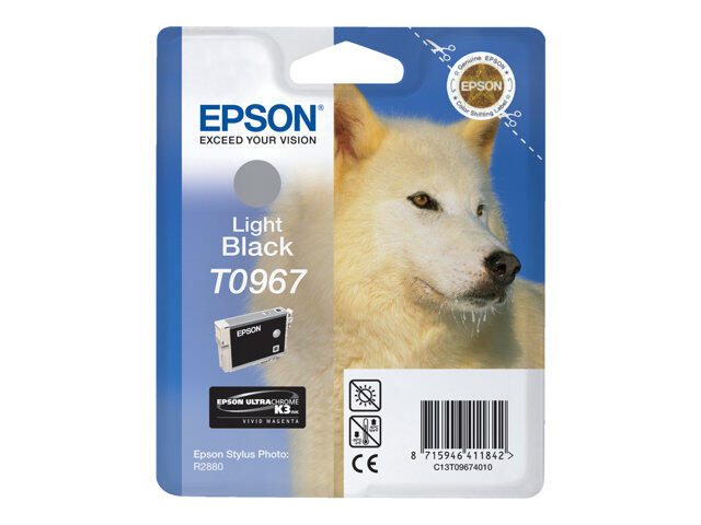 Epson Original T0967 Druckerpatrone UltraChrome K3 - light black (C13T09674010)