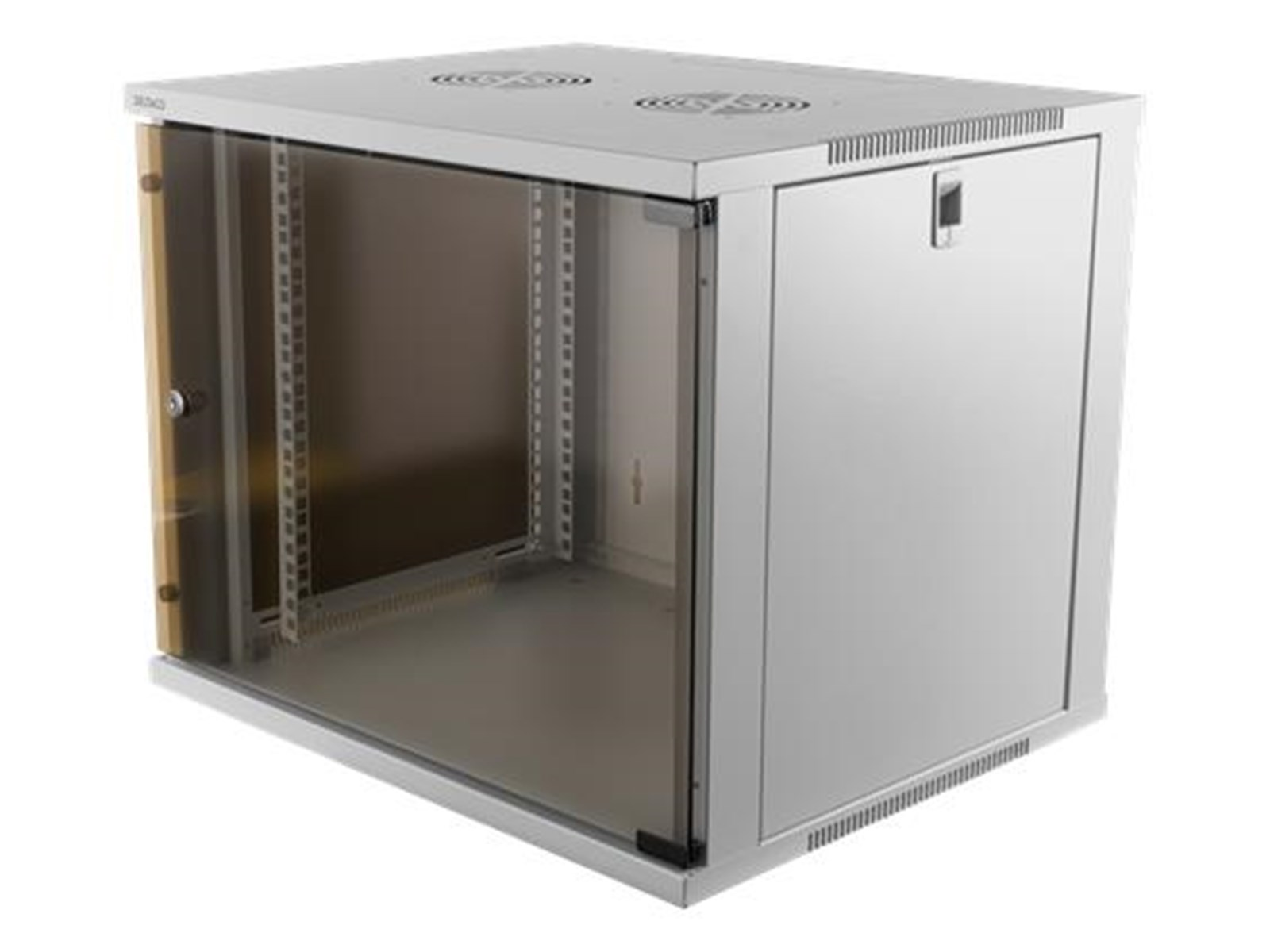 Deltaco 19-5409W - 9U - Wall Mount Rack Cabinet (with Glass Door)