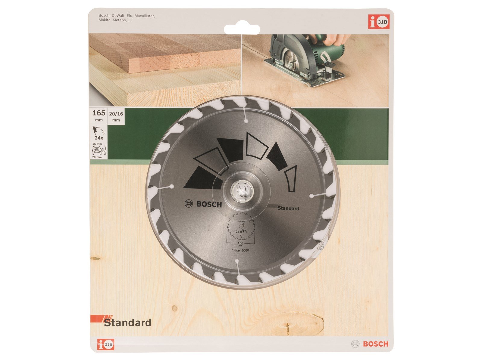 Bosch RUNDSAVKL GT WO H 165x20-24