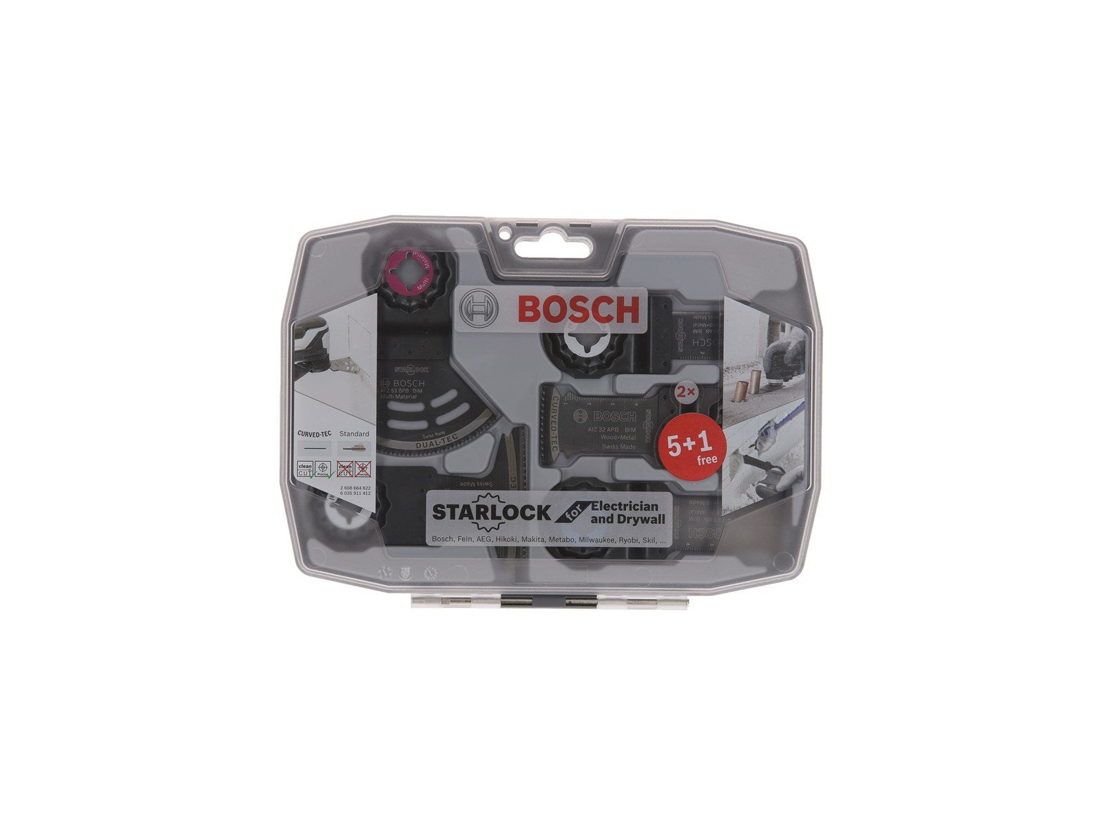 Bosch MULTI-TOOL ELECTRICIAN AND DRYWALL KIT 6 PIECES FOR OSCILLATING MULTI-TOOLS