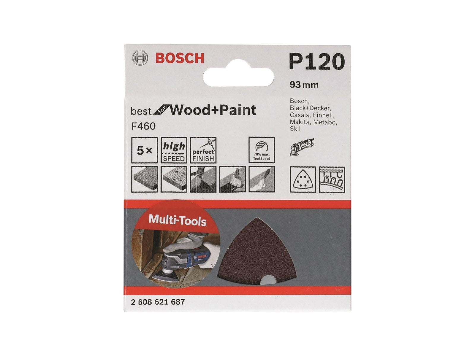 Bosch SLIBEBL DELTA BFWP 93MM K120 5STK