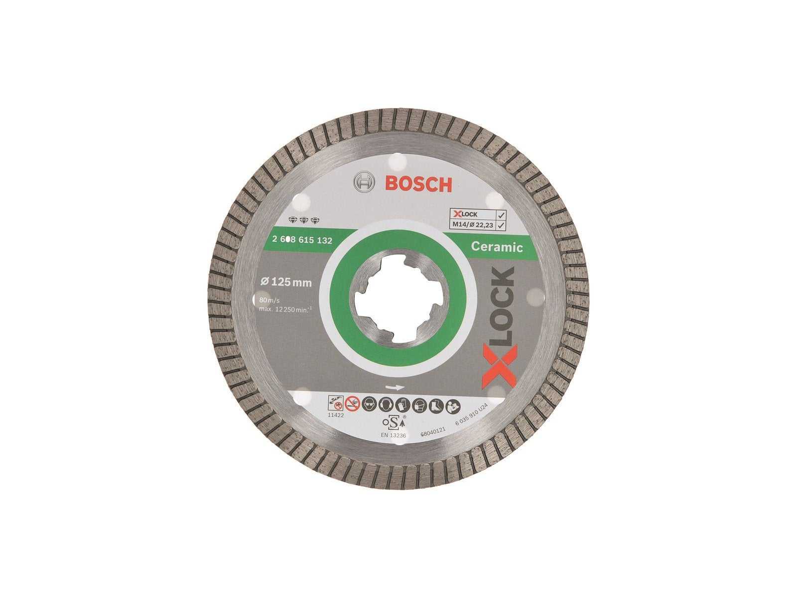 Bosch DIAMANTSKIVE X-LOCK GRES BEST 125X22.2MM