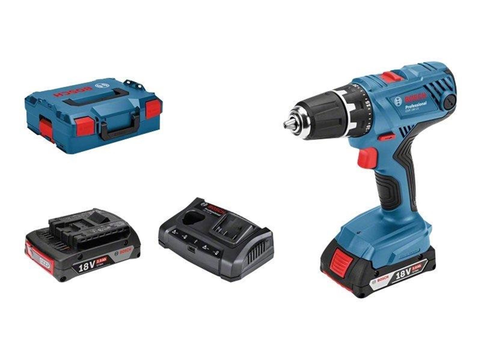 Bosch BORE-/SKRUEMASKINE GSR 18V-21 2X2A GAL18