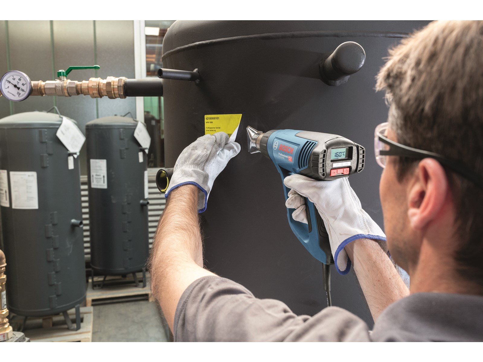 Bosch Professional Blue bosch 2300w heat gun ghg 23-66 case