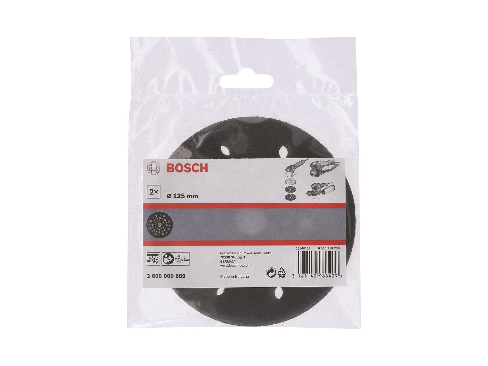 Bosch SLIBETALLERKEN BESKYTTER Ø125MM 2STK.