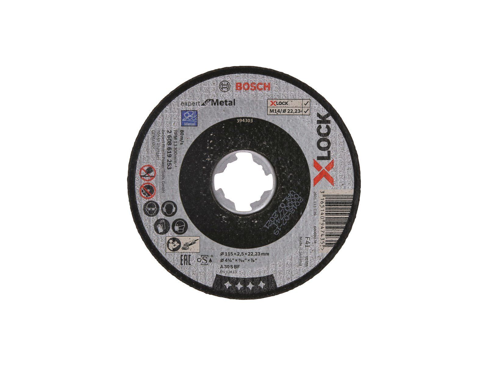 Bosch SKÆRESKIVE X-LOCK EFM 115X22.2X2.5MM