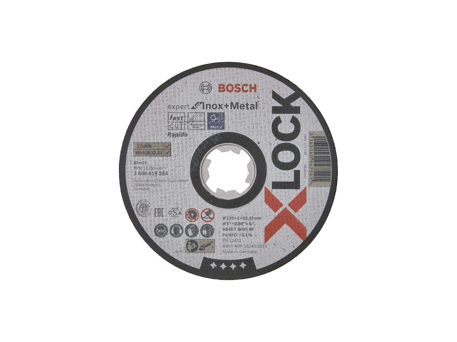 Bosch SKÆRESKIVE X-LOCK EFMI 125X22.2X1.0MM