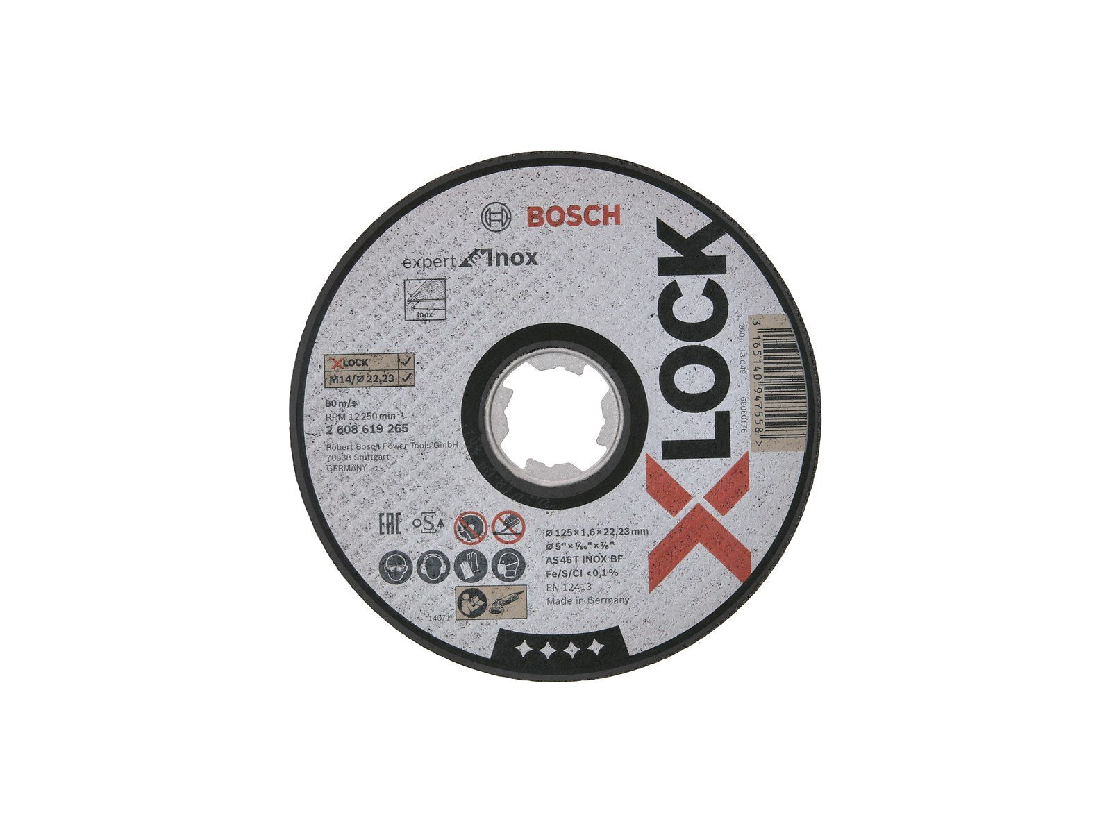 Bosch SKÆRESKIVE X-LOCK EFMI 125X22.2X1.6MM