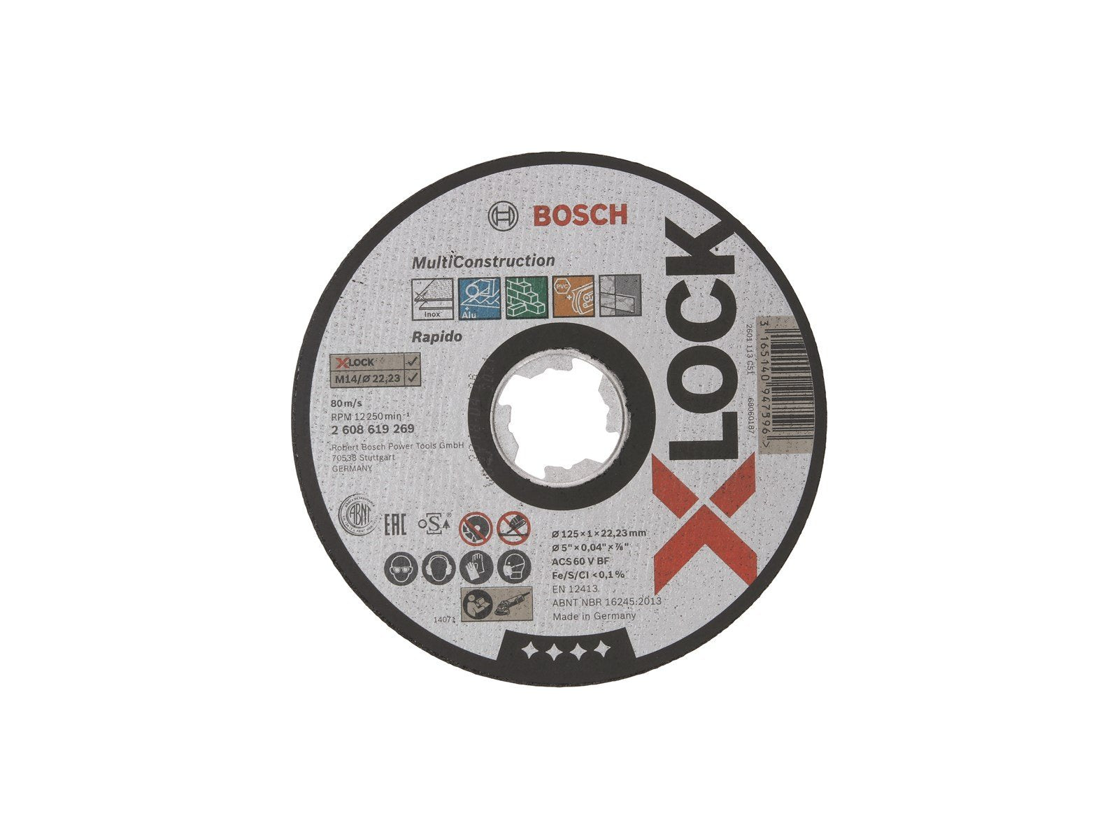 Bosch SKÆRESKIVE XL MULTICONSTR 125X1.0X22.2MM