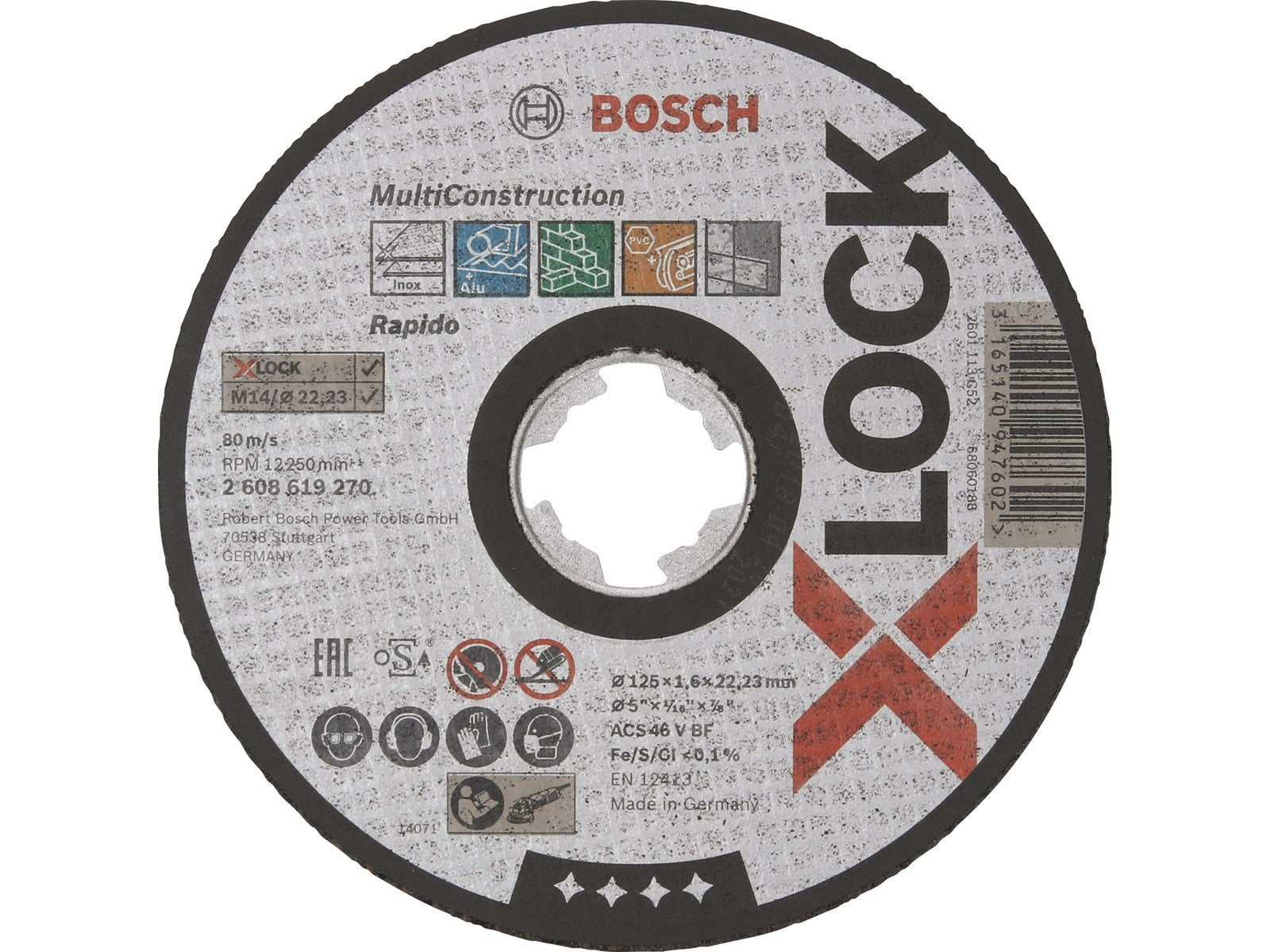 Bosch SKÆRESKIVE XL MULTICONSTR 125X1.6X22.2MM