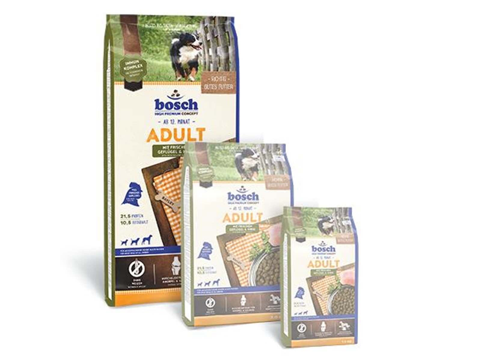 Bosch High Premium concept  Adult Poultry & Millet Dry Dog Food - 15kg