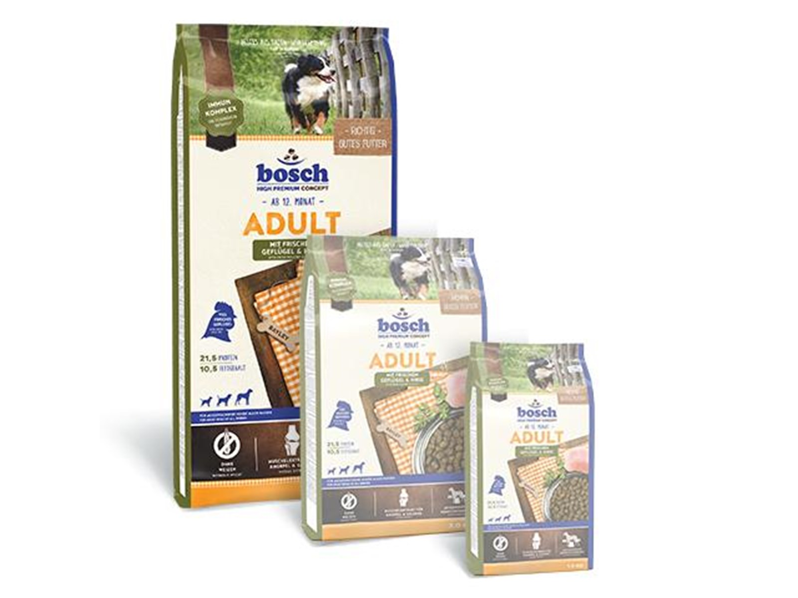 Bosch High Premium concept  Adult Poultry & Millet Dry Dog Food - 15kg