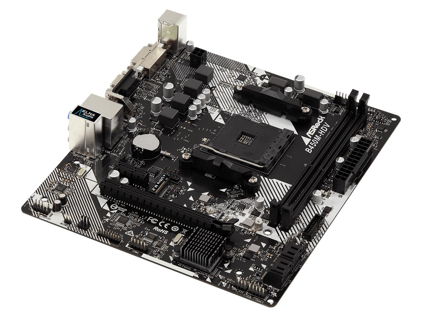 ASRock B450M-HDV R4.0 Mainboard - AMD B450 - AMD AM4 socket - DDR4 RAM - Micro-ATX