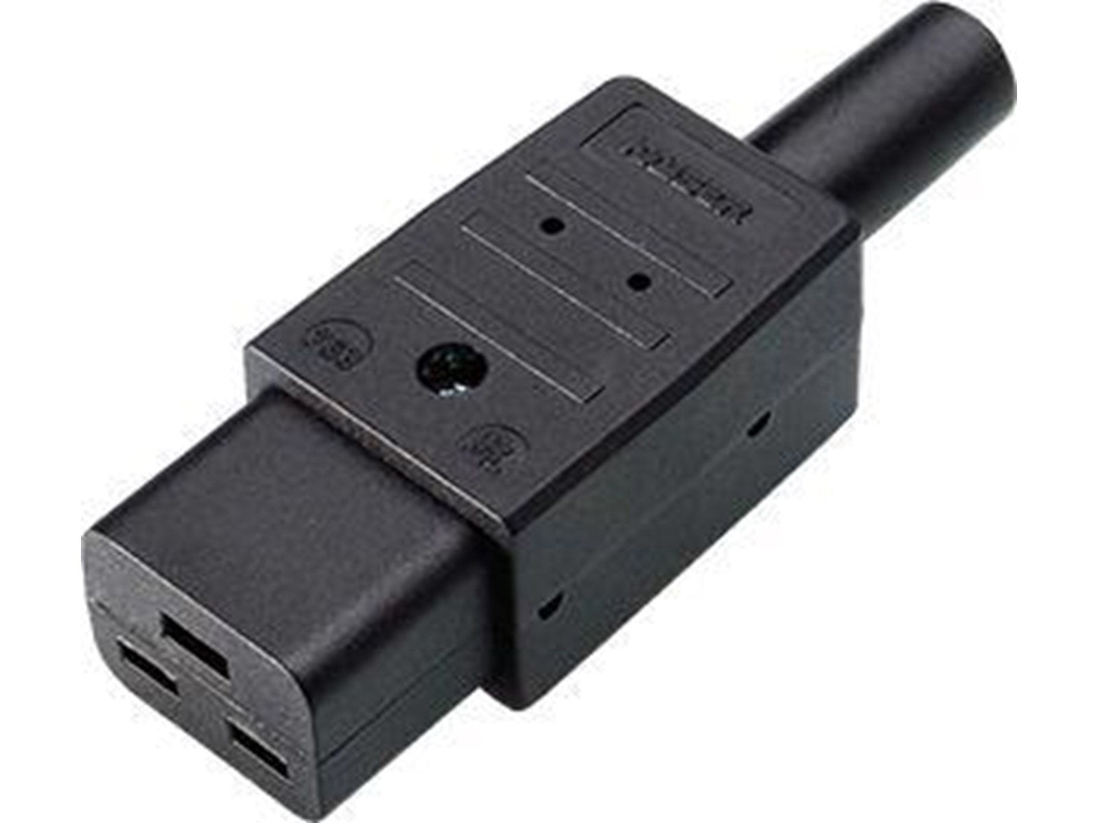 Bachmann Appliance plug c19 16a/250v black