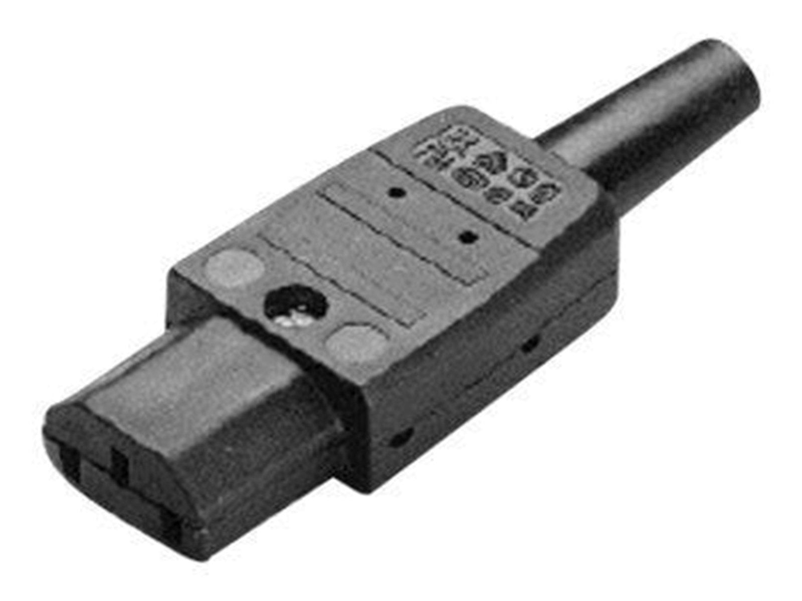 Bachmann Appliance plug c13 10a/250v black