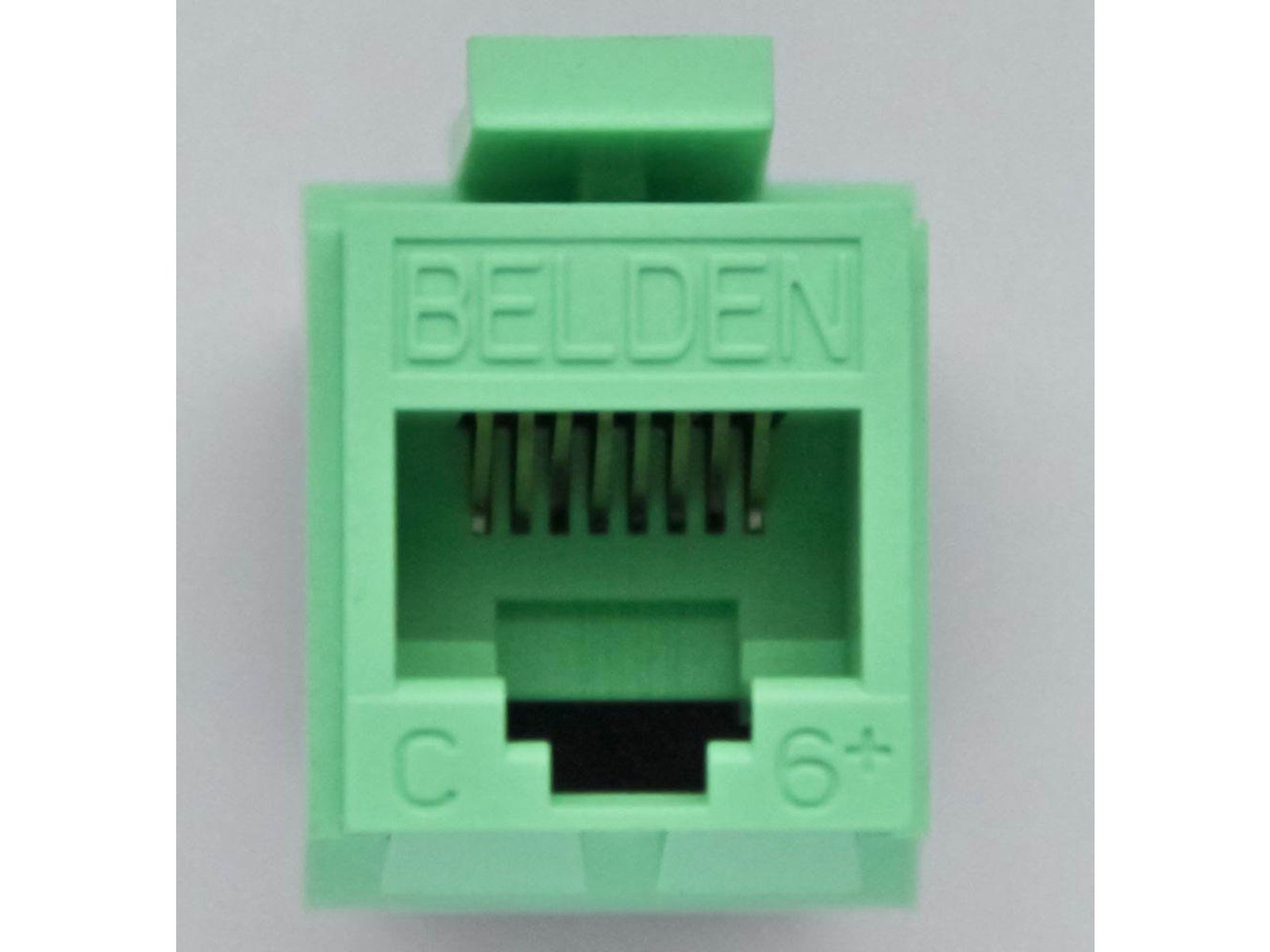 Belden Ps6+gigaflex t568a/b keystone non keyed rj45 green