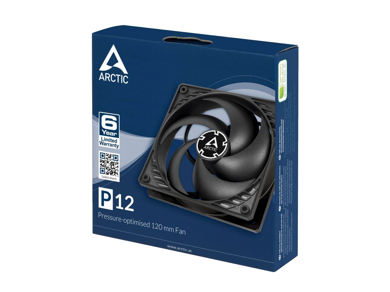 Arctic P12 - Gehäuselüfter - 120mm - Schwarz - 23 dBA