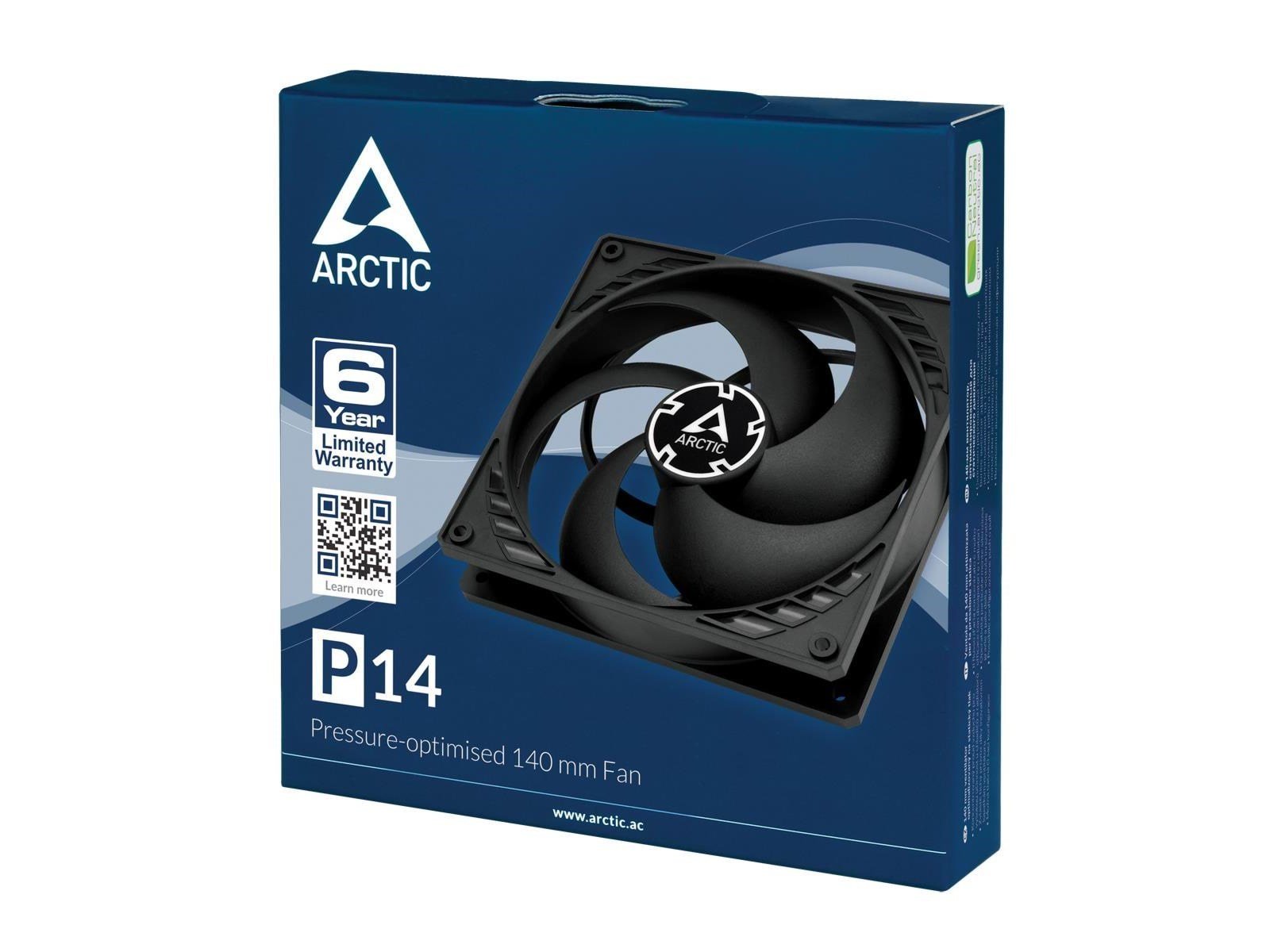 Arctic P14 - Gehäuselüfter - 140mm - Schwarz - 23 dBA