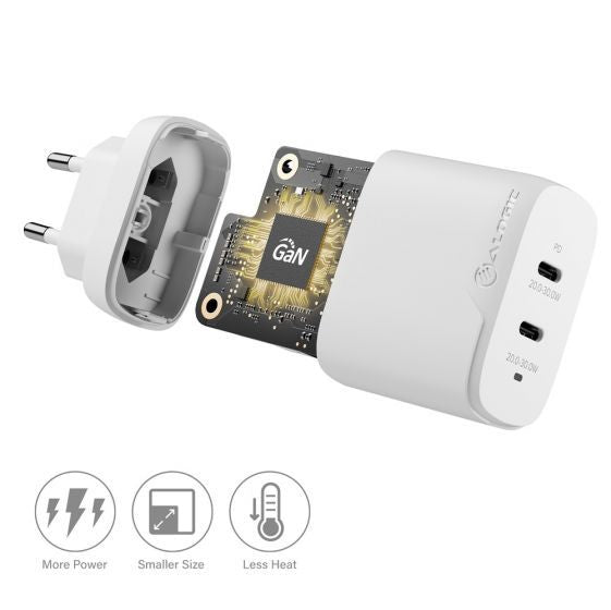 Alogic Ladeadapter USB-C 2x40W                          weiЯ