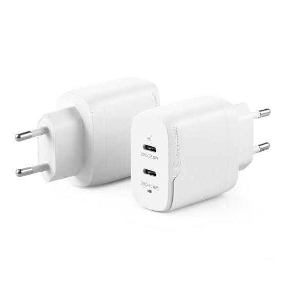 Alogic Ladeadapter USB-C 2x40W                          weiЯ