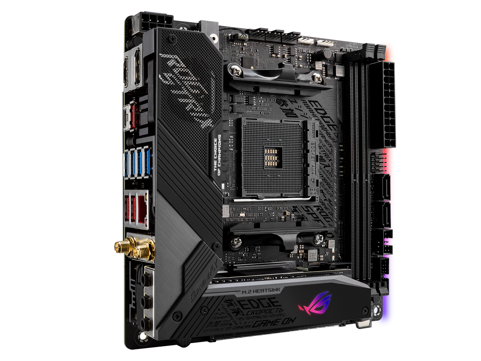 ASUS ROG STRIX X570-I GAMING Mainboard - AMD X570 - AMD AM4 socket - DDR4 RAM - Mini-ITX