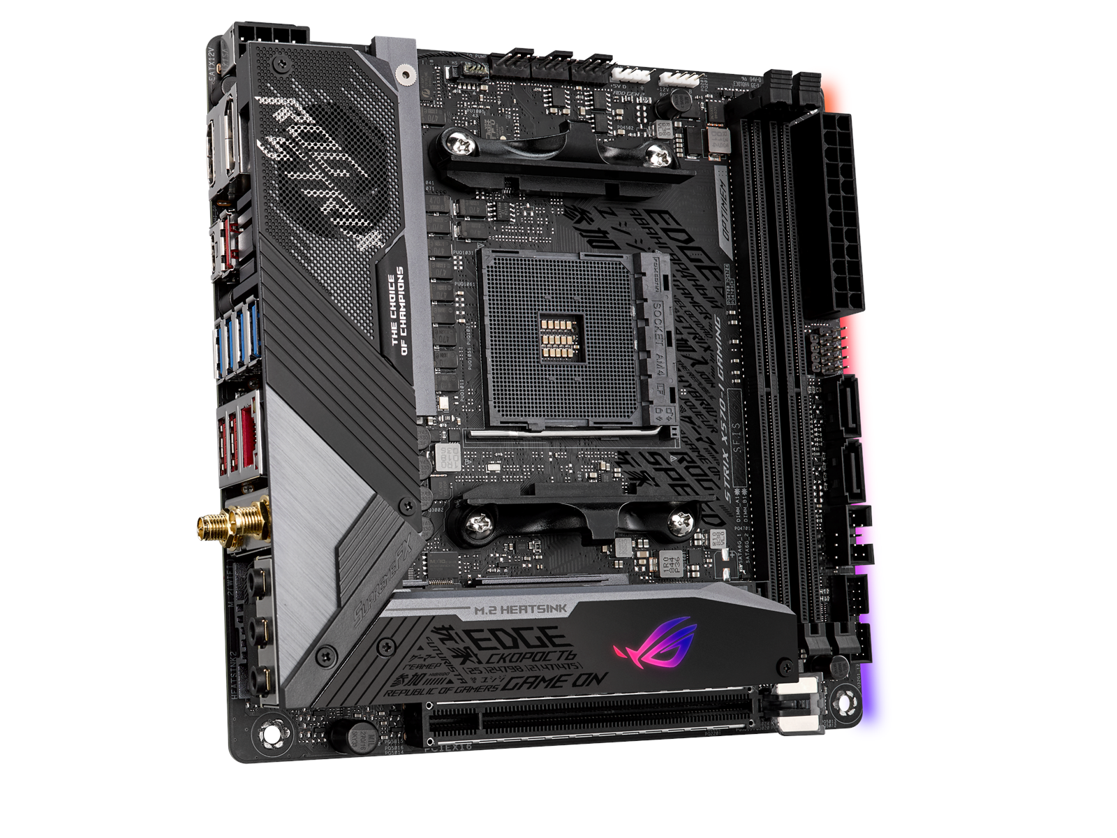 ASUS ROG STRIX X570-I GAMING Mainboard - AMD X570 - AMD AM4 socket - DDR4 RAM - Mini-ITX