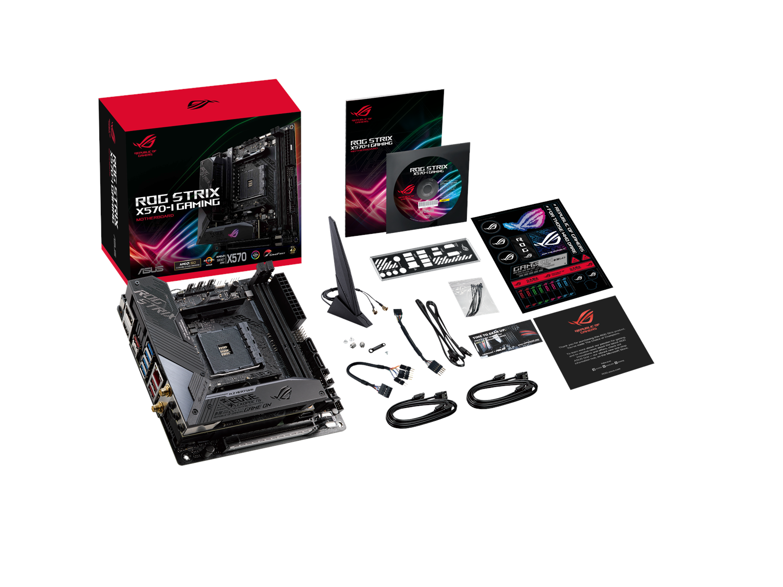 ASUS ROG STRIX X570-I GAMING Mainboard - AMD X570 - AMD AM4 socket - DDR4 RAM - Mini-ITX