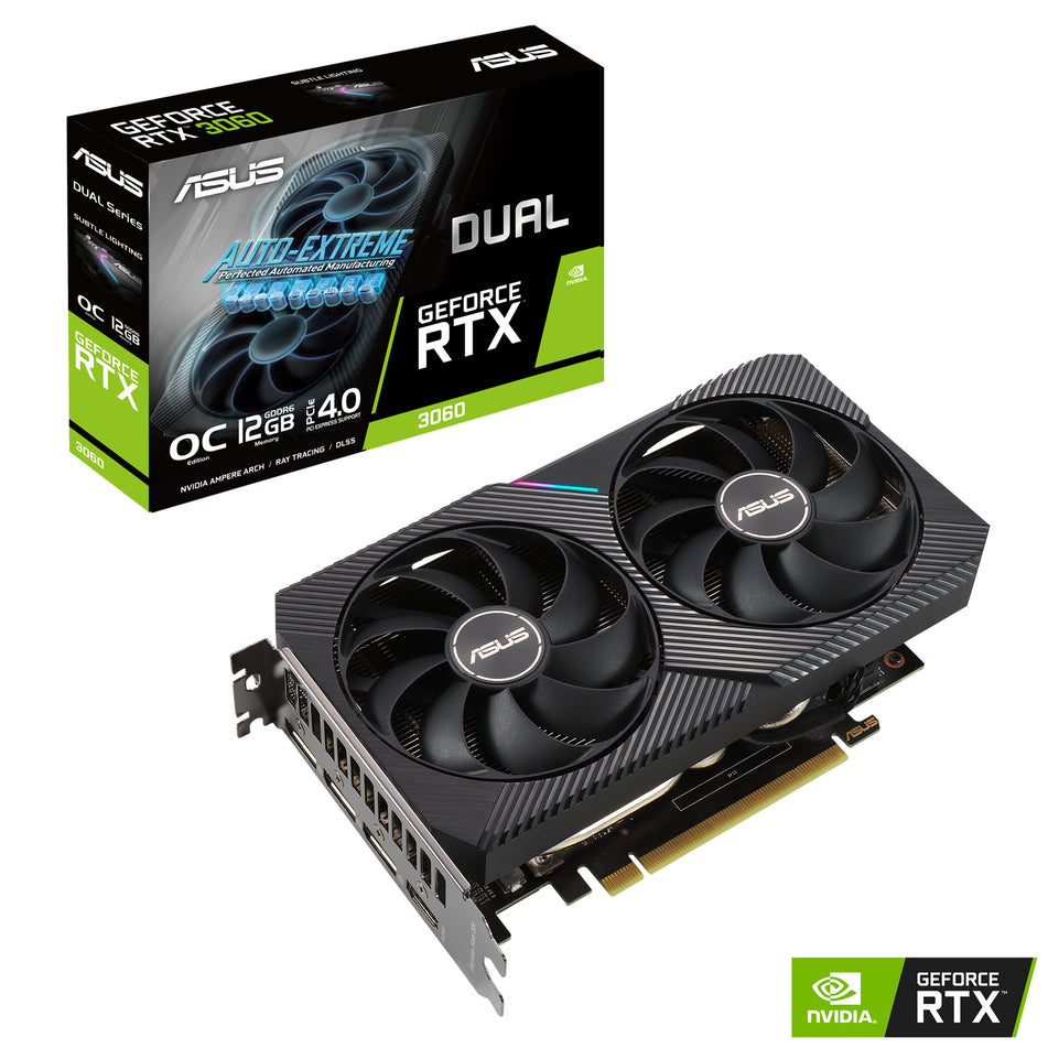 ASUS DUAL-RTX3060-O12G-V2 12GB GDDR6 HDMI DP