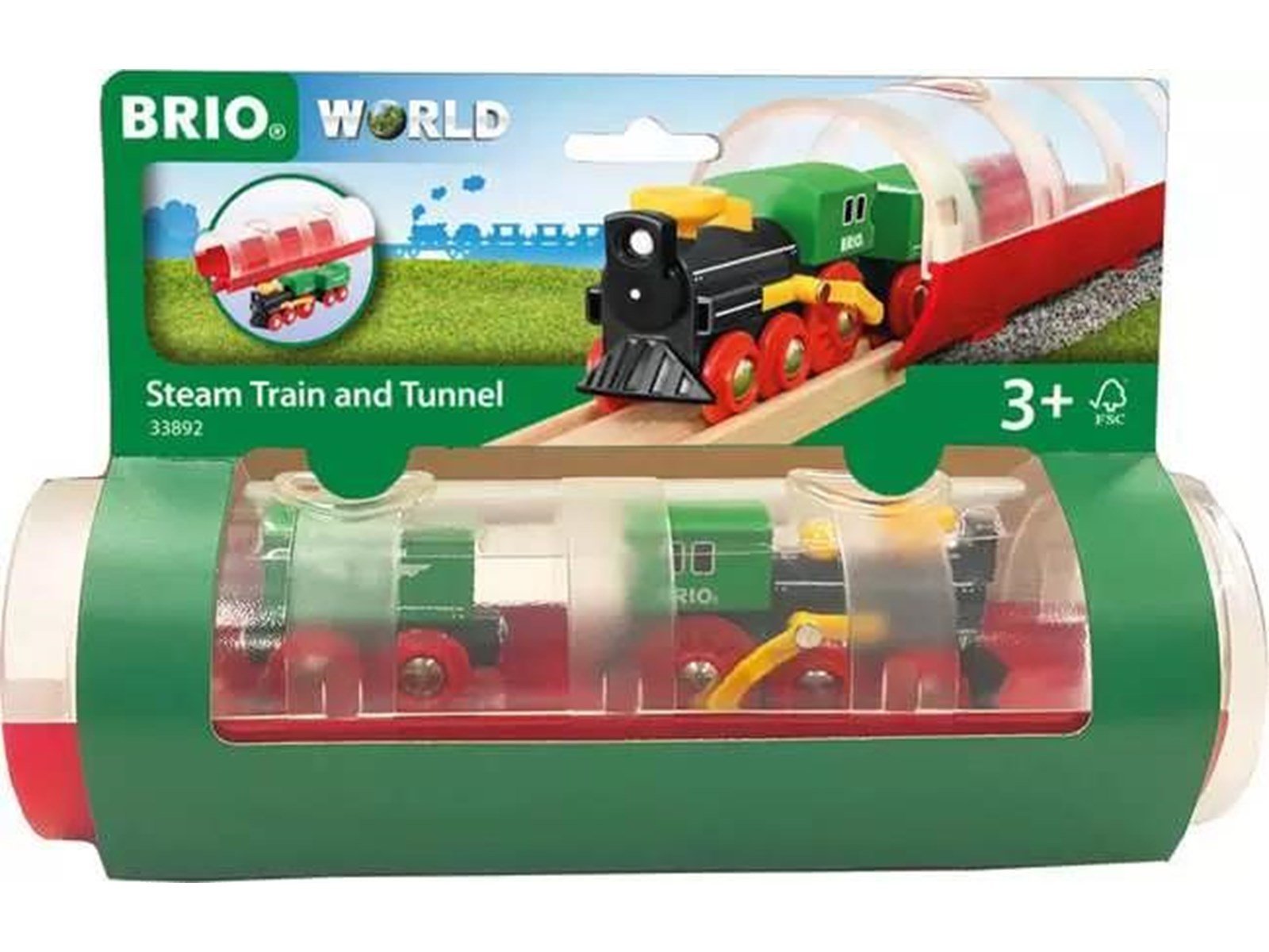 Brio Steam Train and Tunnel
