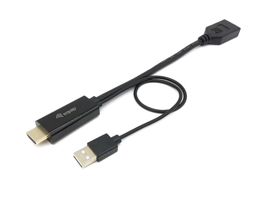 Equip HDMI Adapter Displayport  St/Bu 0.15m 4K/60Hz       sw