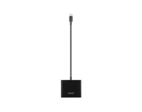 Acer Adapter 3-in-1 USB-C zu HDMI, USB-PD, USB(A) schwarz