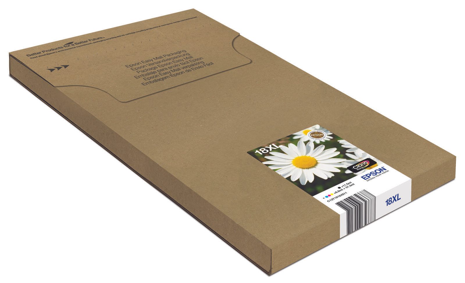 Epson Original Easy Mail Packing 18 Gänseblümchen Druckerpatronen 4 erMultipack BK/C/M/Y (C13T18164511)