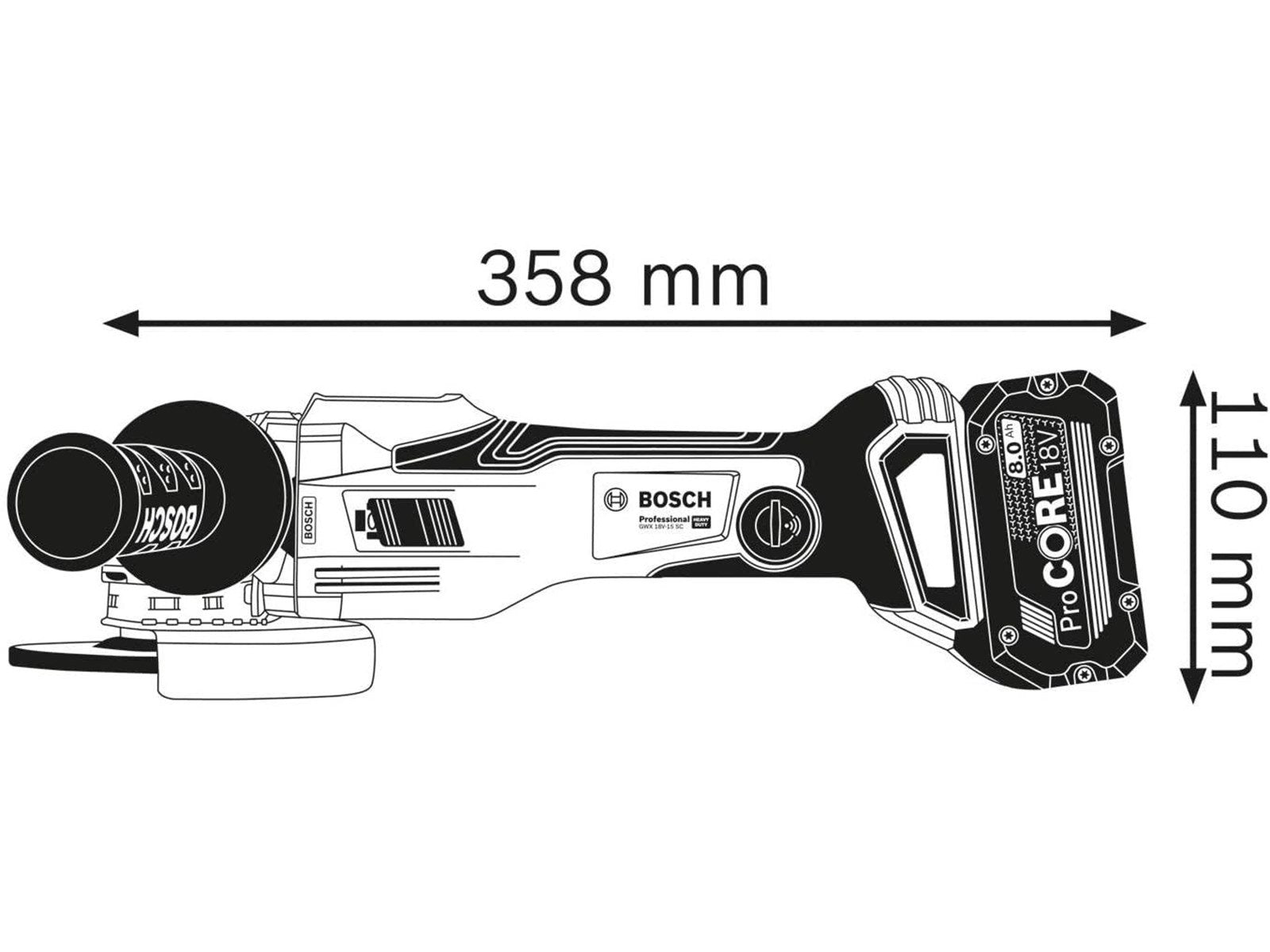 Bosch Professional GWX 18V-15 SC (SOLO)