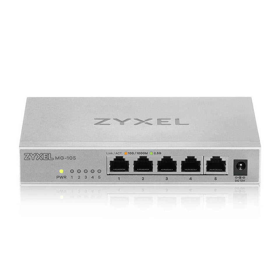 Zyxel Switch  5x Ports Desktop 2,5G MultiGig