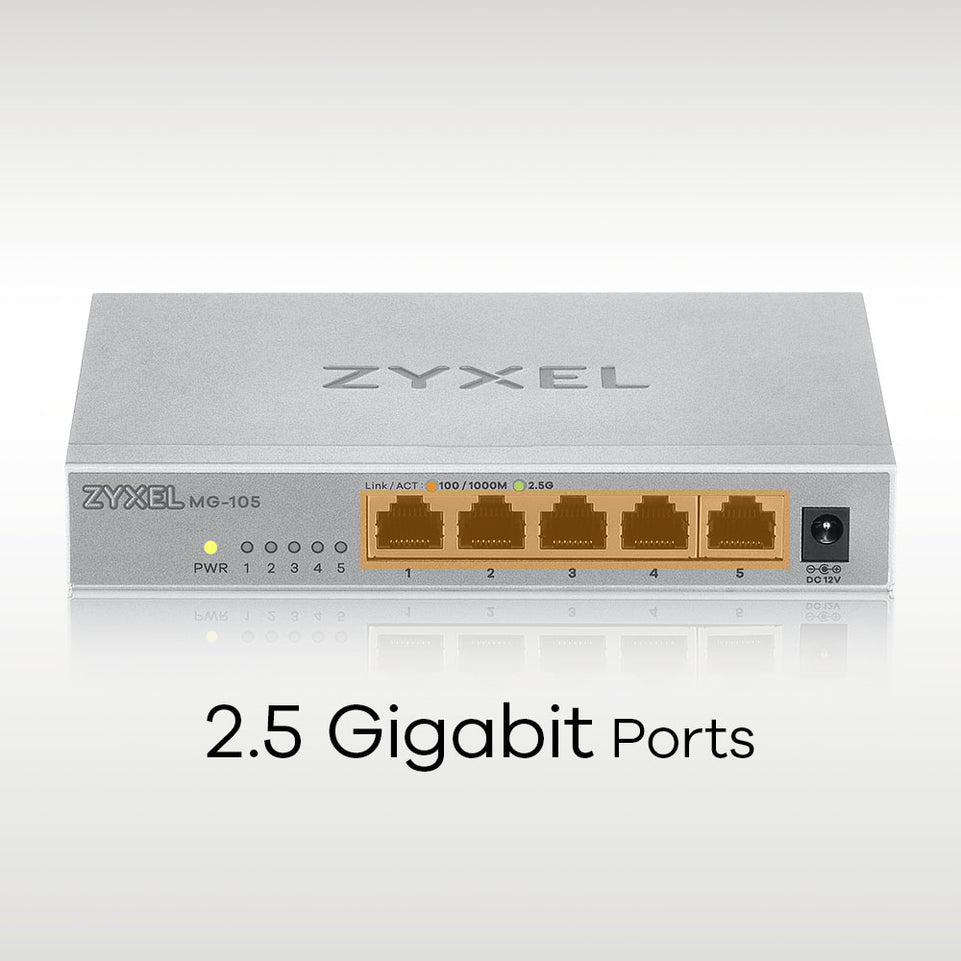 Zyxel Switch  5x Ports Desktop 2,5G MultiGig