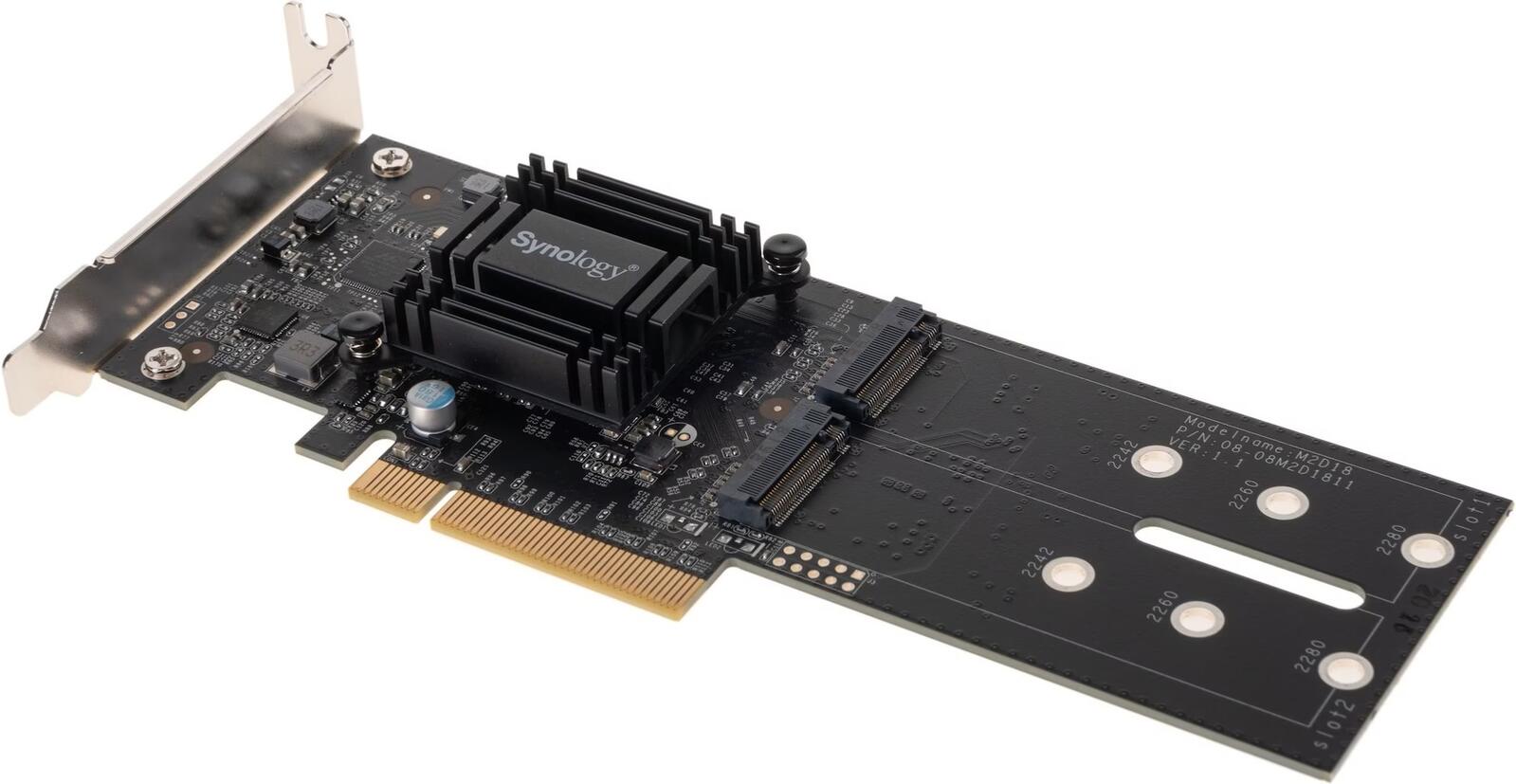 Synology Adapterkarte M2D18 M.2 NVMe SSD PCIe 2.0 x8 (M2D18)