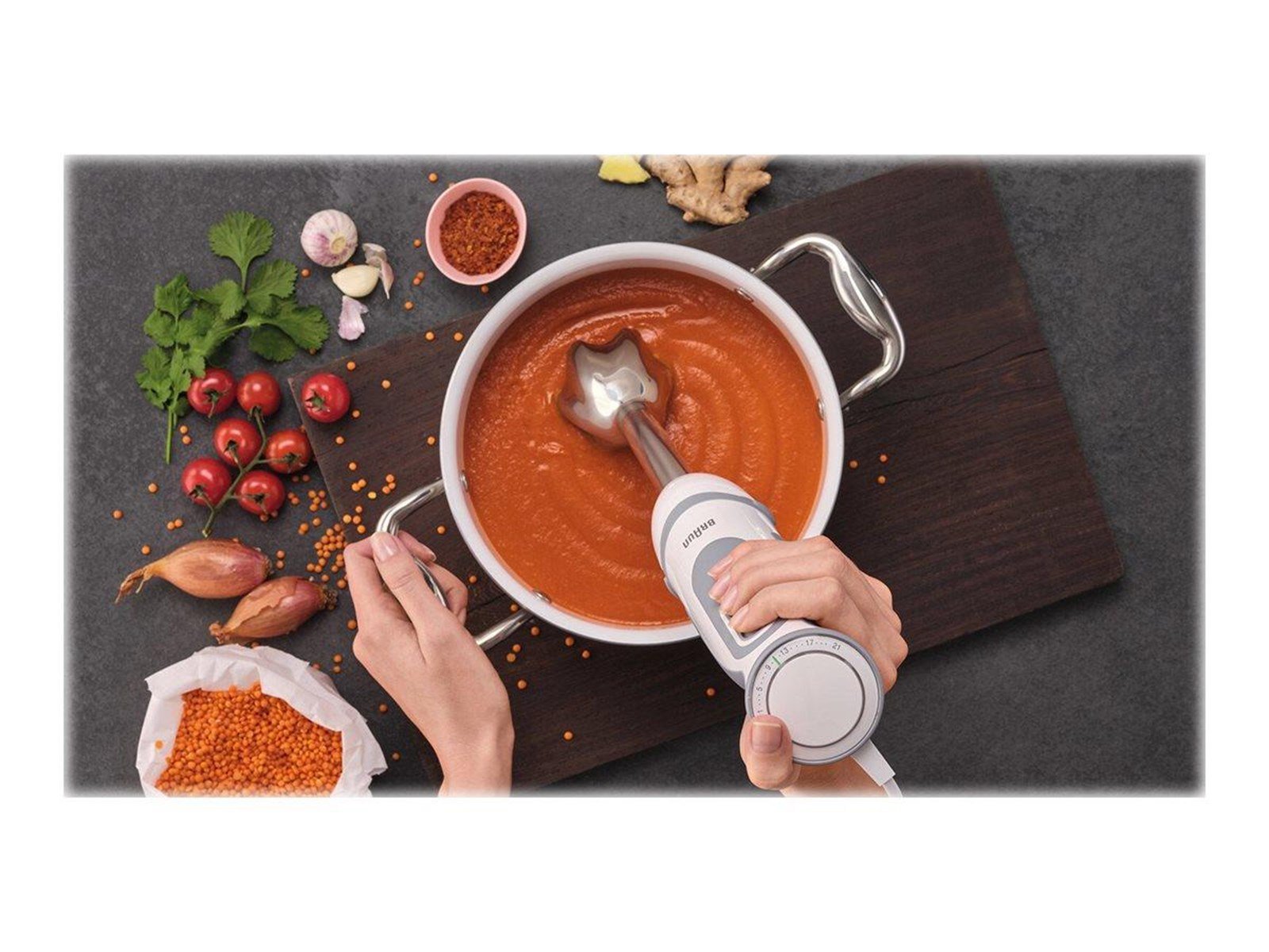 Braun Stabmixer Multiquick 5 Vario MQ 5235 WH - 1000 W