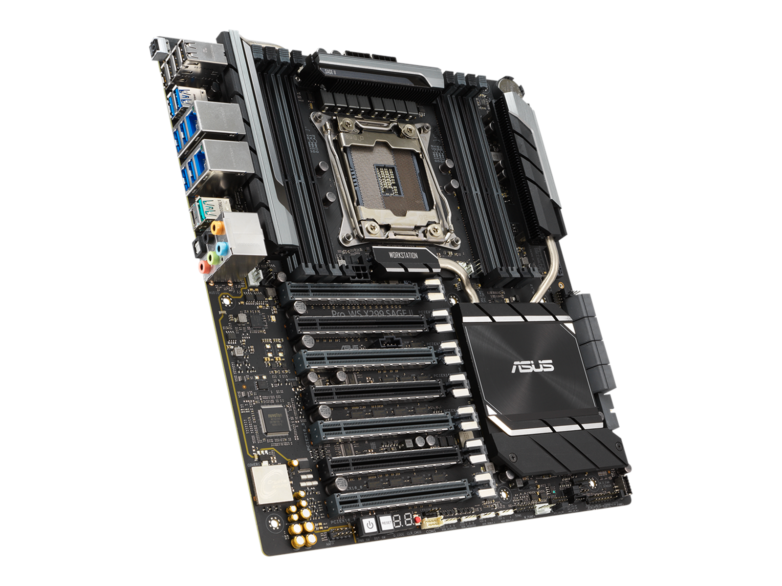ASUS Pro WS X299 Sage II Mainboard - Intel X299 - Intel LGA2066 socket - DDR4 RAM - SSI (Server)