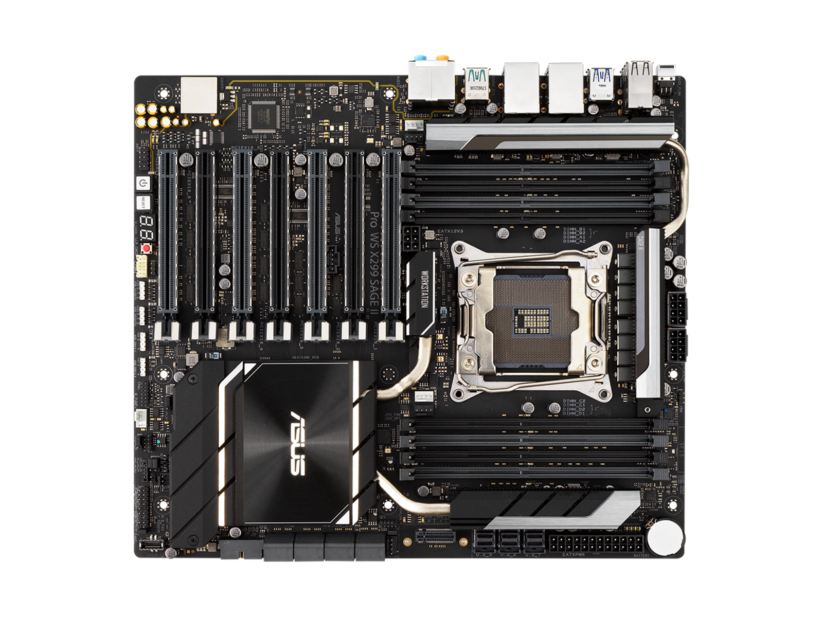 ASUS Pro WS X299 Sage II Mainboard - Intel X299 - Intel LGA2066 socket - DDR4 RAM - SSI (Server)