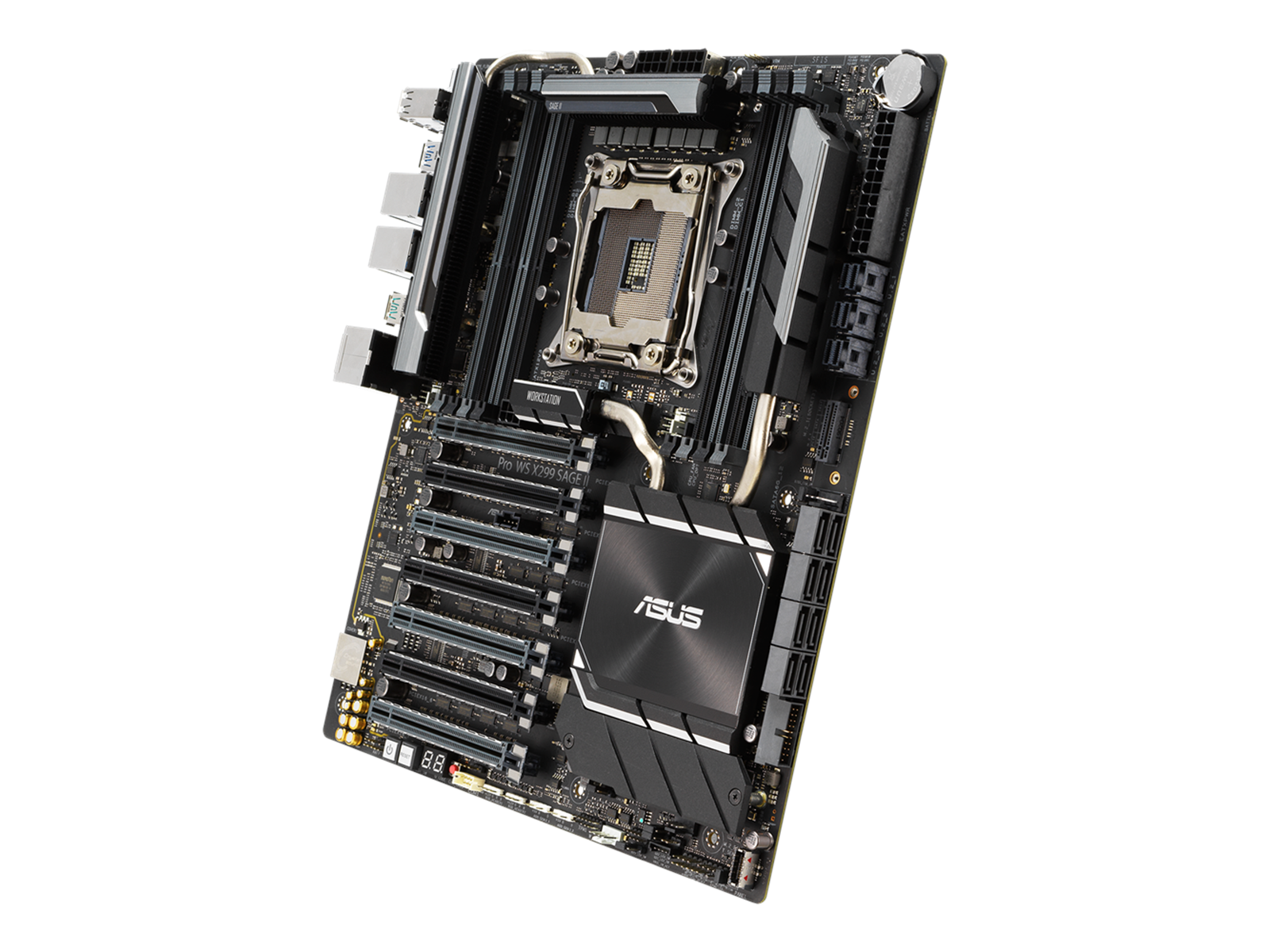 ASUS Pro WS X299 Sage II Mainboard - Intel X299 - Intel LGA2066 socket - DDR4 RAM - SSI (Server)