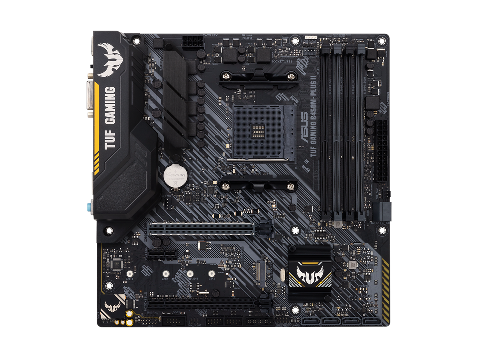ASUS TUF GAMING B450M-PLUS II Mainboard - AMD B450 - AMD AM4 socket - DDR4 RAM - Micro-ATX
