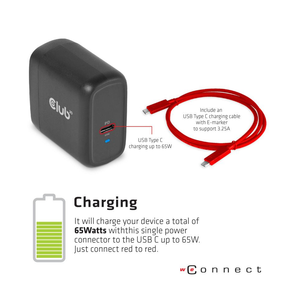 Club3D ChargingDock USB-C 3.2 ->7xUSB/DP/HDMI/LAN/Audio  65W ret