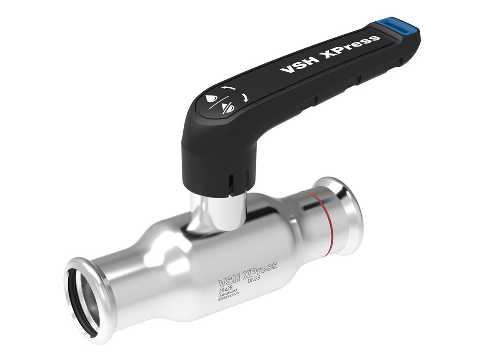 Broen Vsh xpress valve galvanized 42 x 42 dn40