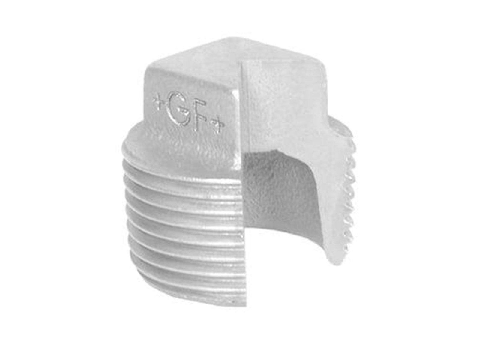 +GF+ Plug plain galvanized 1/2