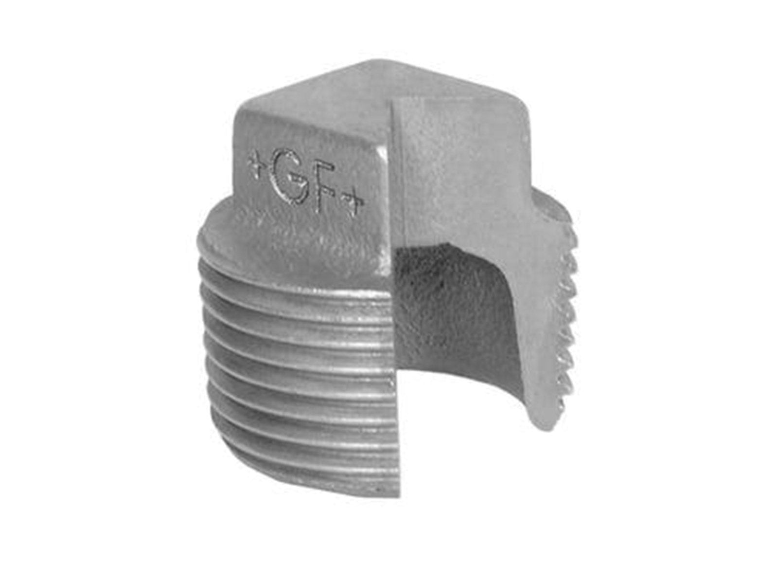 +GF+ Plug plain black 1/2