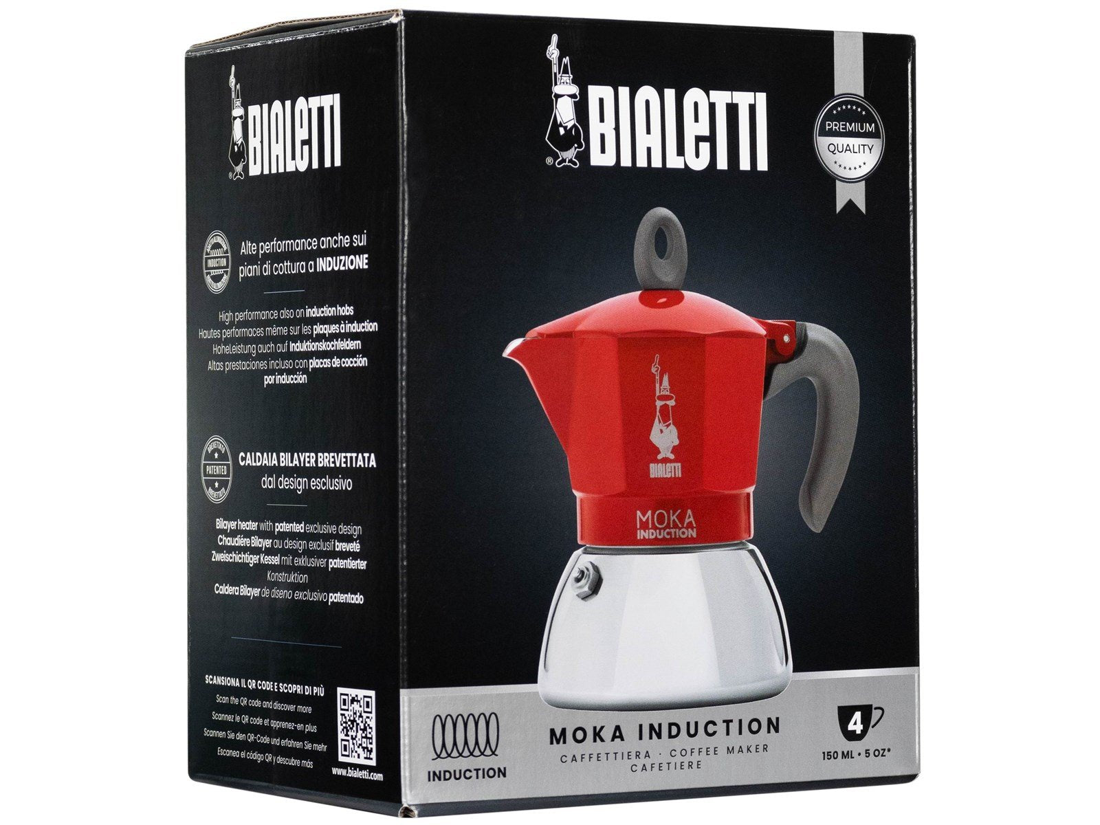 Bialetti Moka Induction 2.0 - 4 cups