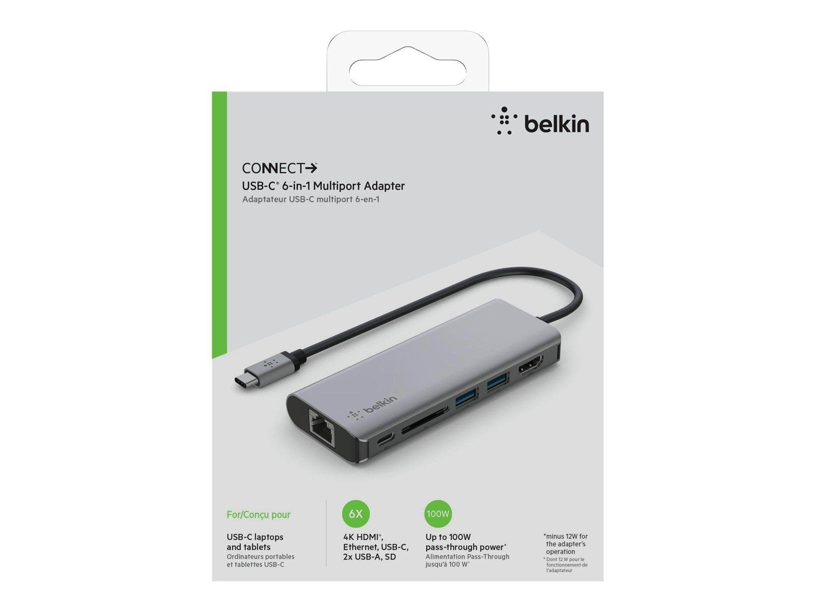Belkin CONNECT USB-C 6-in-1 Multiport Adapter